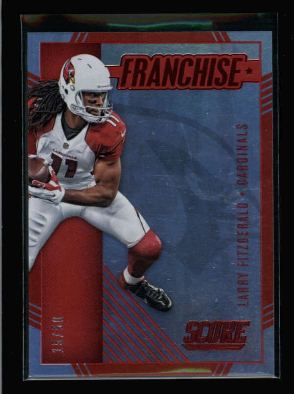 LARRY FITZGERALD 2016 PANINI SCORE #29 FRANCHISE RED PARALLEL #15/50 BA2878 - Image 1 of 1