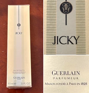 New in Box Vintage Guerlain JICKY Eau de Toilette Refillable Spray 93mL/3.1 oz - Picture 1 of 6