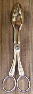 Silverplated 10" Serving Tongs: Unbranded: Made In Italy - Bild 1 von 2