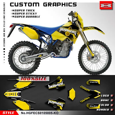 Motorcycle Graphics Kit for Husaberg FE FS FC 400 450 501 550 650 01 02 03 04 05 - Image 1 of 4