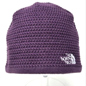 THE NORTH FACE LILA STRICK BEANIE MÜTZE SKULL CAP DAMEN OS GEHÄKELT KUSCHELIG UNISEX - Bild 1 von 12