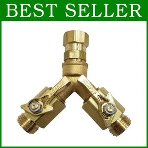 Válvula de cierre doble profesional de latón - resistente a la corrosión - Imagen 1 de 4