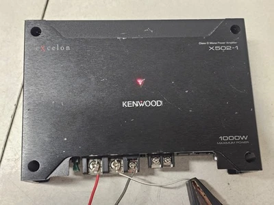Kenwood Excelon XM502-1 1000Watt Car Audio Amplifier Mono Block Tested - Image 1 of 4