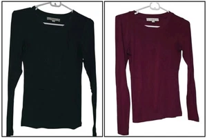 Women's Lot Of 2 Long Sleeve Ann Taylor LOFT Top/Shirt Size XS - Picture 1 of 11