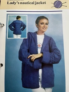 Original Knitting Pattern - Ladies Chunky Jacket - Picture 1 of 1