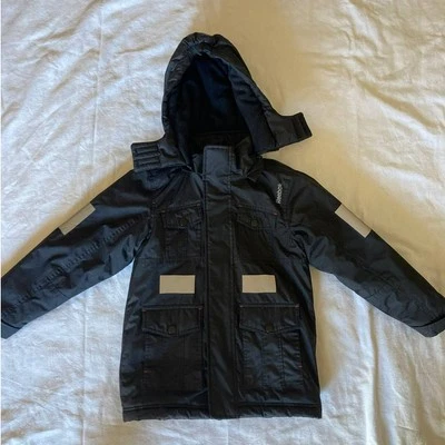 Reebok Boy's Black Winter Parka Size 7 - Image 1 of 4