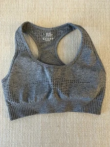 Sujetador deportivo sin costuras gris espalda deportiva con almohadillas para mujer - talla S - Imagen 1 de 2