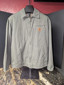 Carhartt Canvas Jacket Mens L Bomber Work Full Zip Vintage 1990s - Picture 1 of 4