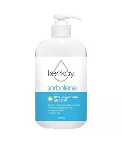 Kenkay Sorbolene with 10% Vegetable Glycerin Cream 500mL Pump Skin Relief - Picture 1 of 1