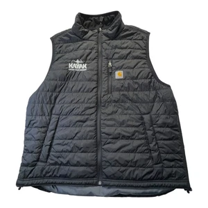 Carhartt Rain Defender Puffer Vest Black Size XL OV2286-M Relaxed Fit - Picture 1 of 14