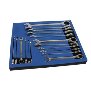 Juego de llaves de trinquete métricas US PRO 3566 17 piezas combinación juego de llaves de 8 mm-24 mm - Imagen 1 de 3