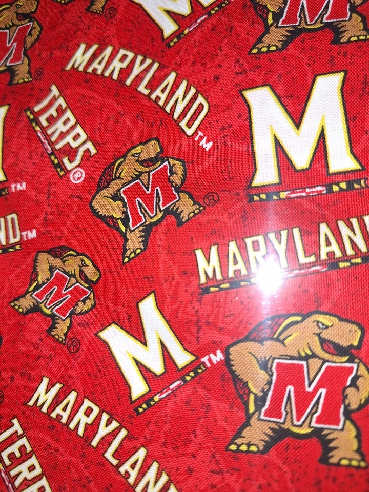 Maryland Terps Cotton Fabric By The Yard - Image 1 of 1