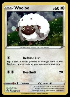 Wooloo Promo  SWSH: Sword & Shield Promo Cards SWSH011 NM Pokémon TCG - Image 1 of 2