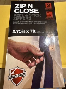 Zip N Close Heavy Duty Peel & Stick Zippers - 2 Count - 2.75" x 7 Feet - Picture 1 of 2