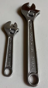 Craftsman 6" & 10" Adjustable Wrenches 44602 & 44604 forged in USA Vintage - Picture 1 of 6