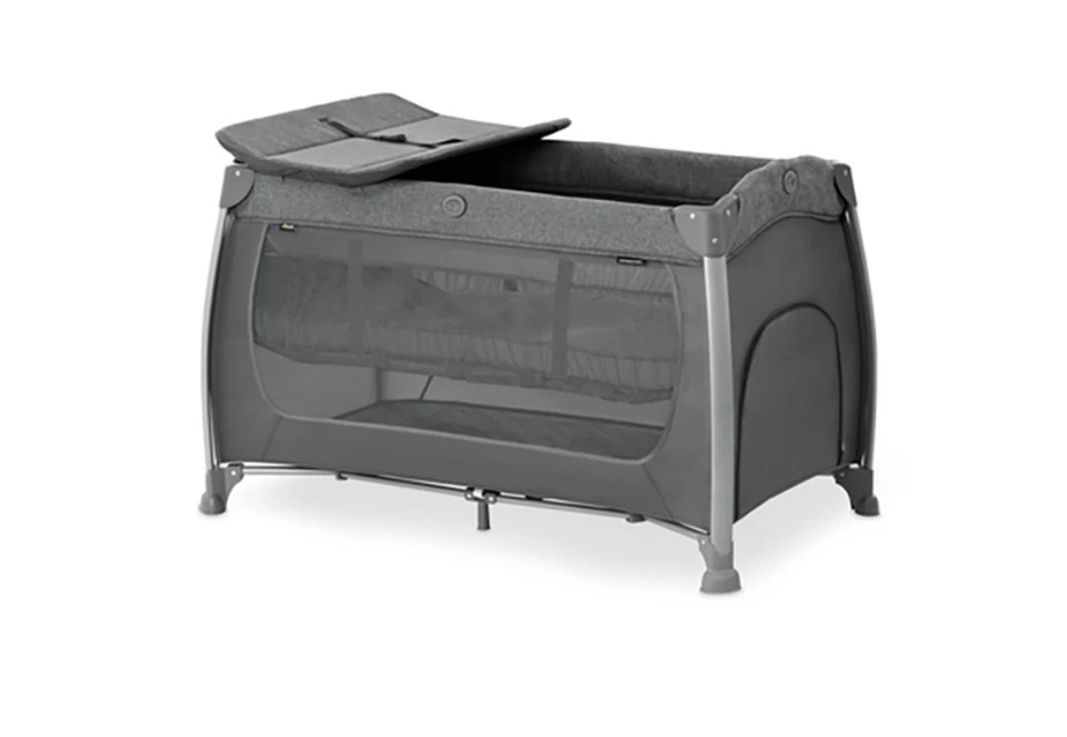 Hauck Sleep & Play Center 4 in 1Travel Cot In Melange Grey - Image 1 of 4