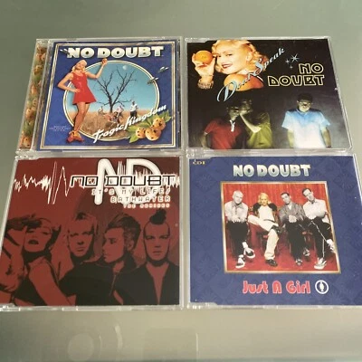 No Doubt 4 CD LOT: Tragic Kingdom IMPORTS Dont Speak Just A Girl It’s My Life VG - Imagem 1 de 4