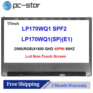 LP170WQ1-SPF2 17inch LCD 2560X1600 QHD Screen Display Screen Matte 40Pins 60Hz - Picture 1 of 5