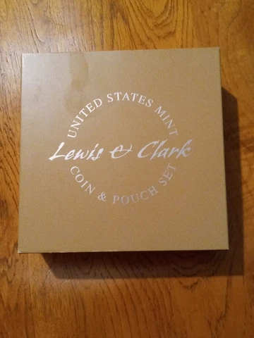 2004 US Mint Lewis and Clark Coin and Pouch Set in box with COA Cover