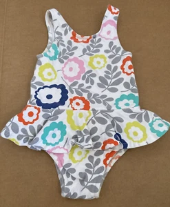 Little Girl's Baby Boden Swimsuit Size 2-3 Floral *used* - Picture 1 of 3