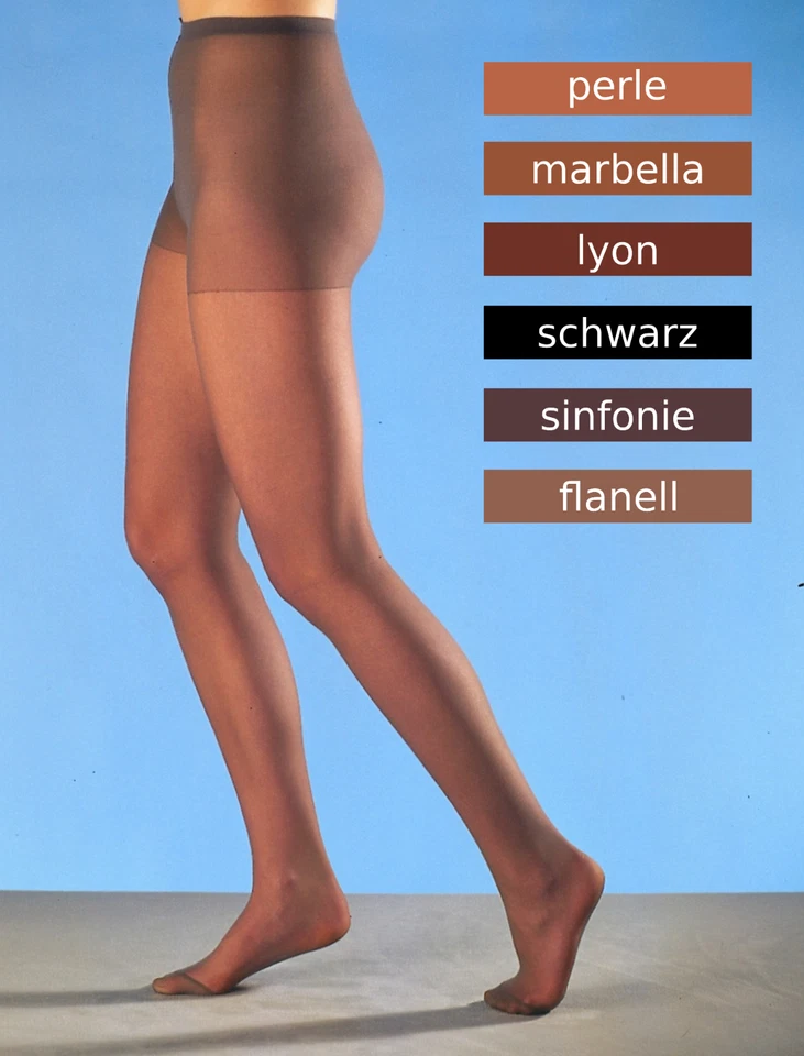 Pia 20den Damen Feinstrumpfhosen Übergrößen XL und XXL 2XL schwarz und braun - Bild 1 von 1