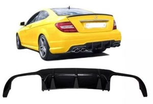 Heckdiffusor AMG-Look für Mercedes W204 Facelift AMG-Line Heckansatz Matt - Imagen 1 de 7