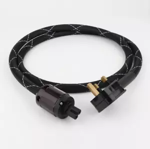 Cable de alimentación de audio HIFI Power Line Reino Unido con cable de alimentación principal C7 IEC + figura 8 CA - Imagen 1 de 5
