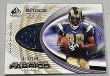 2004 SP Game Used Edition - Authentic Fabrics Gold #AF-IB Isaac Bruce /100 (MEM)