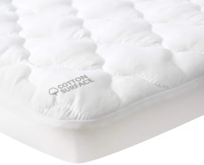 Waterproof Pack and Play Mattress Pad Sheets Fitted, Cotton Fabric Pack and P... - Image 1 of 4
