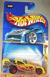 2003 Hot Wheels #98 Crazed Clowns 4/5 SIDE-SPLITTER Yellow w/Red 5 Spoke Wheels - Picture 1 of 5