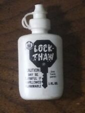 Vintage Gold Eagle Lock Thaw Bottle Plastic.