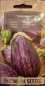 Aubergine schwarz Samen, Auberginensamen, баклажан Tsakoniki, Polnische samen - Bild 1 von 2