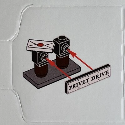 LEGO 76390 - Harry Potter - 2021 Advent Calendar - Privet Drive Printed Sign - Image 1 of 3