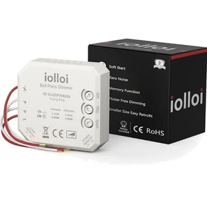 Unterputz Dimmer Aktor Dimmer Schalter Max 250W LED, 300W Halogen mit Phasena... - Bild 1 von 9