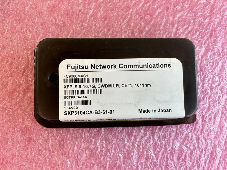Fujitsu FC9686MXC1 XFP  9.8G~10.7G CWDM 1611nm Ch#1, WOTRA7AJAA - Image 1 of 1