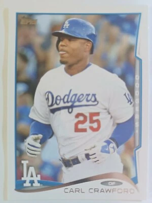 2014 Topps Baseball #566 Carl Crawford - Image 1 of 3