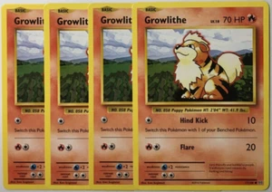 POKEMON 4X GROWLITHE LV.18 17/108 XY EVOLUTIONS COMÚN CASI NUEVO JUEGO - Imagen 1 de 1
