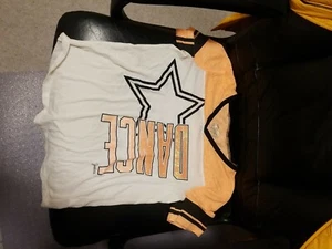 Justice Girl Size 16 Set Of 2 Glitter Dance Tops- Great Condition- Free Shipping - Picture 1 of 6