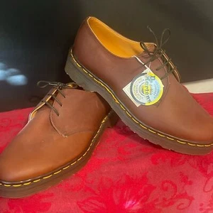 Vintage Dr. Martens AirWair 1461 Neu mit Etikett ohne Karton handgefertigt in England Herren 8 Damen 10 - Bild 1 von 14