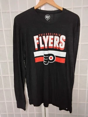 47 Philadelphia Flyers NHL Men’s Black Long-Sleeve T-Shirt Size L - Image 1 of 2