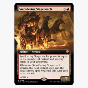 Smoldering Stagecoach Outlaws of Thunder Junction Commander MTG Rare - Picture 1 of 2