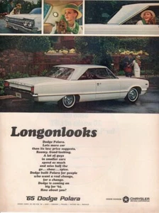 Oldtimer Print Reklame Werbung Auto DODGE 1965 Polara Longonlooks viel mehr Auto - Bild 1 von 1