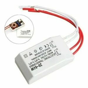 1tlg. Trafo 20-60W 12V AC Elektronischer Halogentrafo Transformator Treiber Neu - Bild 1 von 7