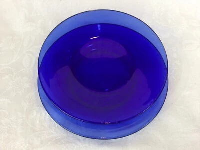 VASO AZUL COBALTO Lote de (2) Platos de Ensalada 8” En muy buen estado Bordes Lisos Sin Marca México? Foto 1 de 4