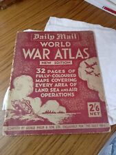 WW2 daily mail world war atlas,new edition,1940's