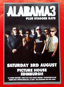 ALABAMA 3 ORIGINAL GIG POSTER PICTURE HOUSE EDINBURGH 2013 41.3 cm x 30 cm - Picture 1 of 4