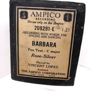 Rollo de piano Barbara 209291-E Ampico Fox Trot rosa plata Vincent Lopez - Imagen 1 de 13