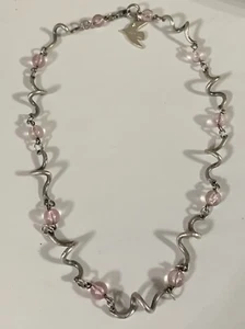 Collana arabesca firmata vintage Cecile Jeanne Paris Couture 18" - Foto 1 di 4