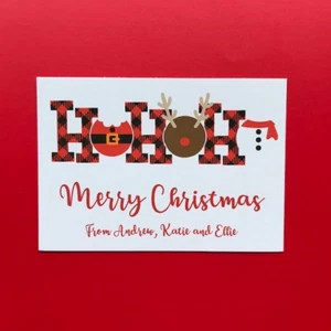 Christmas Cards Pack 10 - Family - Business- Handmade Personalised 20/30/40 Cute - Picture 1 of 6