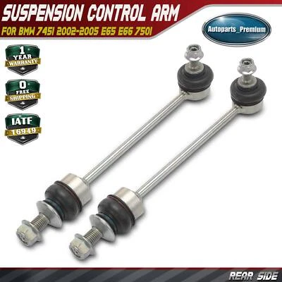 2x Barra estabilizadora trasera enlace para BMW 745i 2002-2005 E65 E66 750i 750Li V8 4,4 L Foto 1 de 4